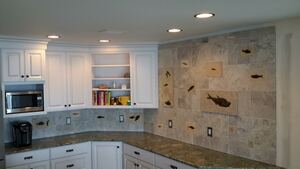 Green River Fish Backsplash - Customer Photo