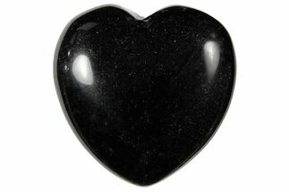 1.4" Polished Black Obsidian Heart