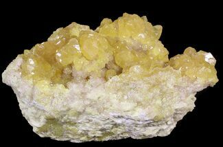 Sulfur Crystals on Matrix - Tarnobrzeg, Poland #62895