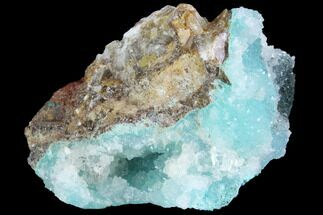 Quartz on Chrysocolla & Malachite - Peru #98107