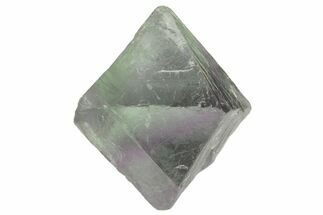 Purple and Green Banded Fluorite Octahedron - China #164582