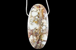 Wild Horse Magnesite Pendant with Snake Chain Necklace #171069