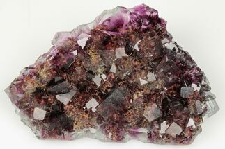 Lustrous, Purple Cubic Fluorite Cluster - Okorusu Mine, Namibia #191977