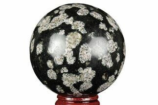 Polished Snowflake Stone Sphere - Pakistan #187525
