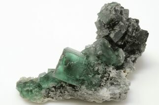 Cubic Green Fluorite Crystal Cluster - China #197166