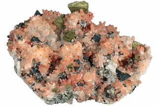 Hematite Quartz Cluster with Chalcopyrite - China #205530