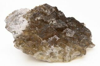 Gemmy, Yellow, Cubic Fluorite Cluster w/ Dolomite - Moscona Mine #219076