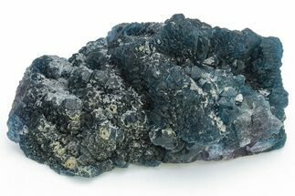 Blue, Cubic/Octahedral Fluorite Encrusted Quartz - Inner Mongolia #224797