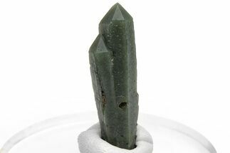 Green, Hedenbergite Included Quartz Cluster - Mongolia #231666