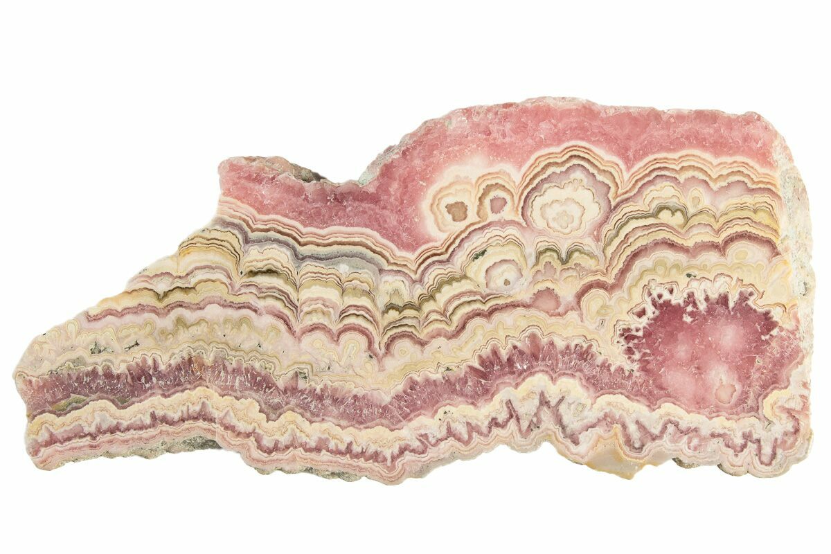 3 1 Polished Banded Rhodochrosite Slab Argentina 232545 For Sale