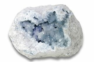 Crystal Filled Celestine (Celestite) Geode - Madagascar #248654
