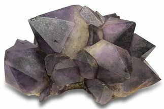 Deep Purple Amethyst Crystal Cluster With Huge Crystals #250740