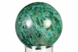 Polished Malachite & Chrysocolla Sphere - Peru #252656