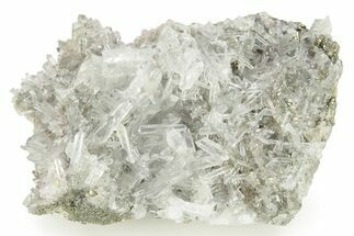 Glassy Quartz Crystals on Pyrite - Peru #257282