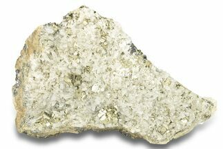 Glittering Quartz with Striated Pyrite - Peru #256111