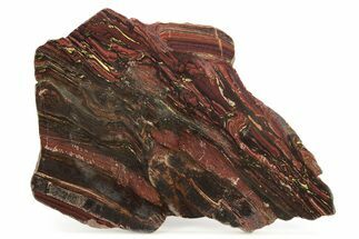 Polished Tiger Iron Stromatolite Slab - Billion Years #261993