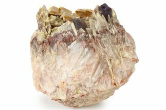 Purple Fluorite Crystals on Barite - Morocco #261728