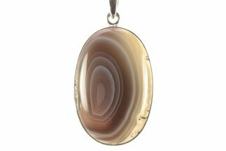 Botswana Agate Pendant (Necklace) - Sterling Silver #262140