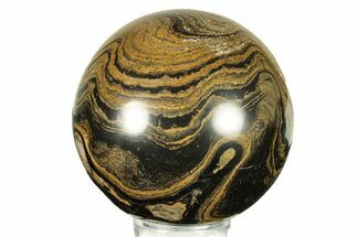 Polished Stromatolite (Greysonia) Sphere - Bolivia #264434