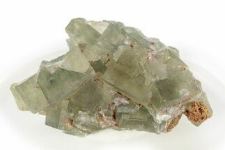Fluorescent, Green Cubic Fluorite Crystal Cluster - Morocco #274589