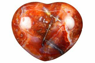 Colorful Carnelian Agate Heart #277973