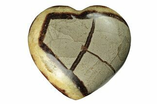 Polished Septarian Heart - Madagascar #278266