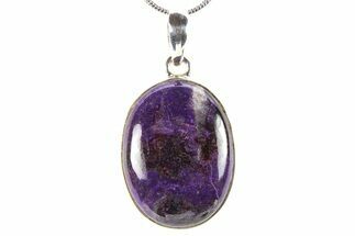 Polished Sugilite Pendant (Necklace) - Sterling Silver #278549