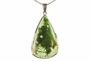 Chrome Chalcedony Pendant (Necklace) - Sterling Silver #279092