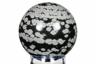 Polished Snowflake Obsidian Sphere - Utah #279666