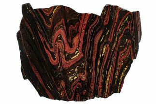 Polished Tiger Iron Stromatolite Slab - Billion Years #279767