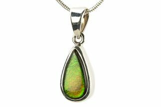 Stunning Ammolite Pendant (Necklace) - Sterling Silver #280017
