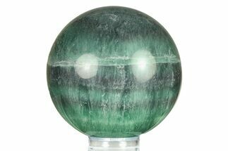 Colorful Banded Fluorite Sphere - China #284421