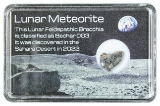 Polished Lunar Meteorite Slice ( g) - Bechar #285183
