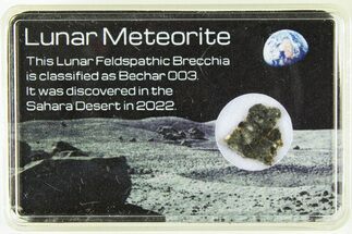 Polished Lunar Meteorite Slice ( g) - Bechar #285282
