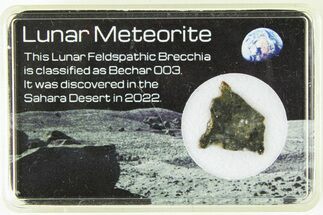 Polished Lunar Meteorite Slice ( g) - Bechar #285290