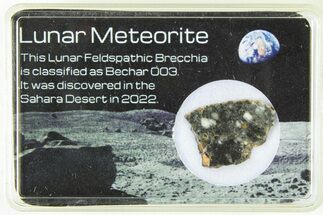 Polished Lunar Meteorite Slice ( g) - Bechar #285298