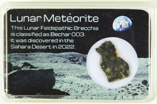 Polished Lunar Meteorite Slice ( g) - Bechar #285309