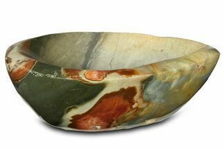Polished Polychrome Jasper Dish - Madagascar #286156