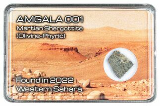 Martian Shergottite Meteorite Slice - Amgala #288309