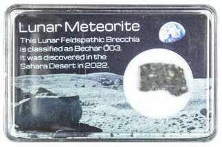 Polished Lunar Meteorite Slice ( g) - Bechar #288434