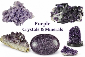 Purple Crystals & Stones