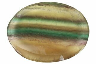 1.5" Rainbow Fluorite Worry Stone