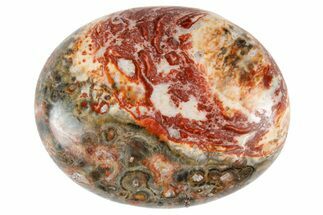 1.7" Polished Leopard Skin Jasper Pocket Stone