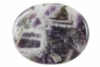 1.8" Polished Chevron Amethyst Worry Stones