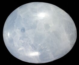 2 to 2 1/2" Polished Blue Calcite Palm Stone
