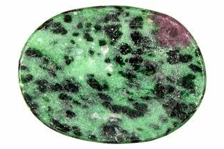 1.5" Polished Ruby Zoisite Worry Stone