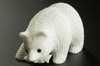 2.5" Realistic White Marble Bears with Fish - Philippines