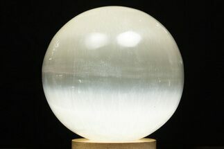 3 1/2" Selenite Spheres - With LED Light Stand
