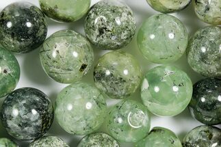 .9" Polished Prehnite and Epidote Sphere