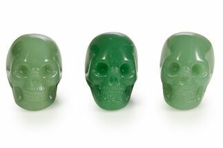 1.5" Polished Green Aventurine Skulls 